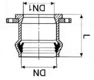 Фланец с раструбом