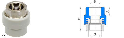 Переходная муфта с внутренней резьбой В