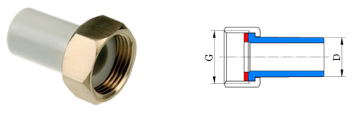 Переходник с накидной гайкой