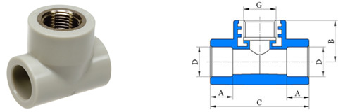 Тройник с внутренней резьбой